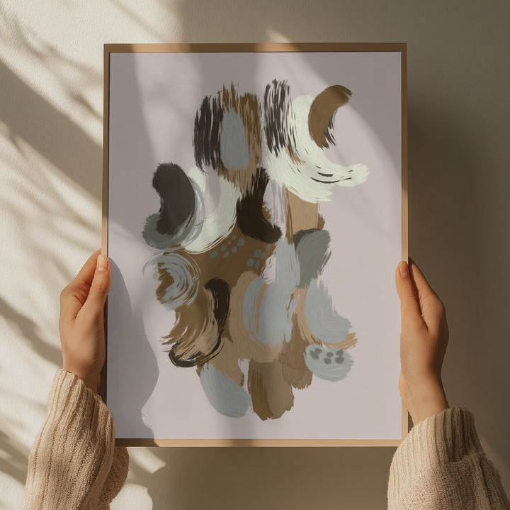 "Earthy Abstract Strokes" by Josie George — Abstract Wall Art