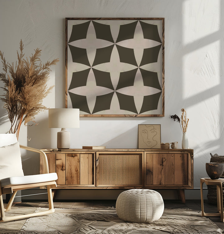 "Earthy Quatrefoil Pattern" by Josie George — Pattern Wall Art