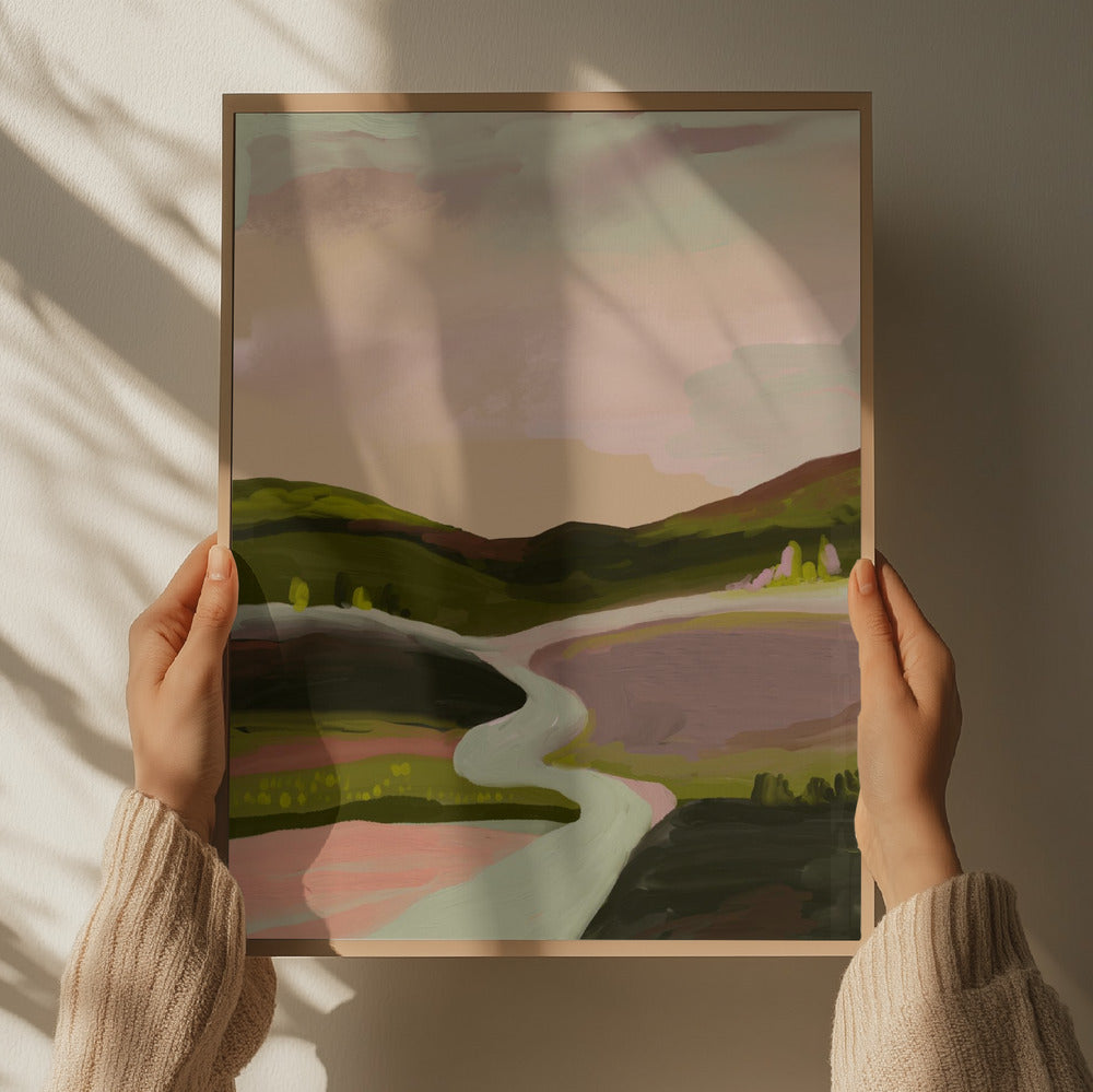 "Winding River Valley" by Josie George — Landscape Wall Art