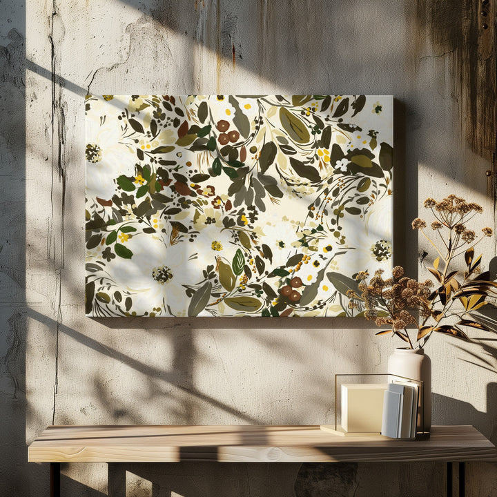 "Organic White Flowers" by Josie George — Botanical Wall Art