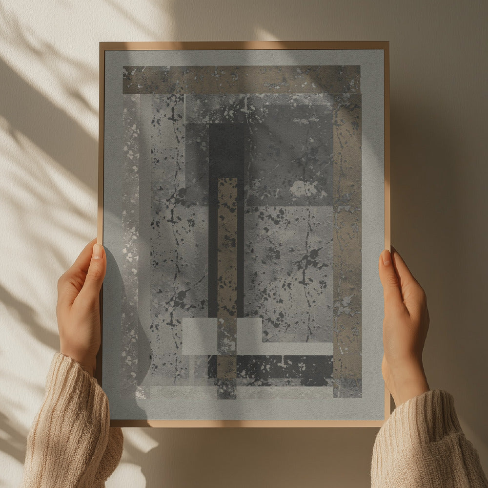 "Urban Industrial Geometry" by Josie George — Abstract Wall Art