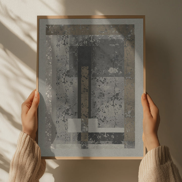 "Urban Industrial Geometry" by Josie George — Abstract Wall Art