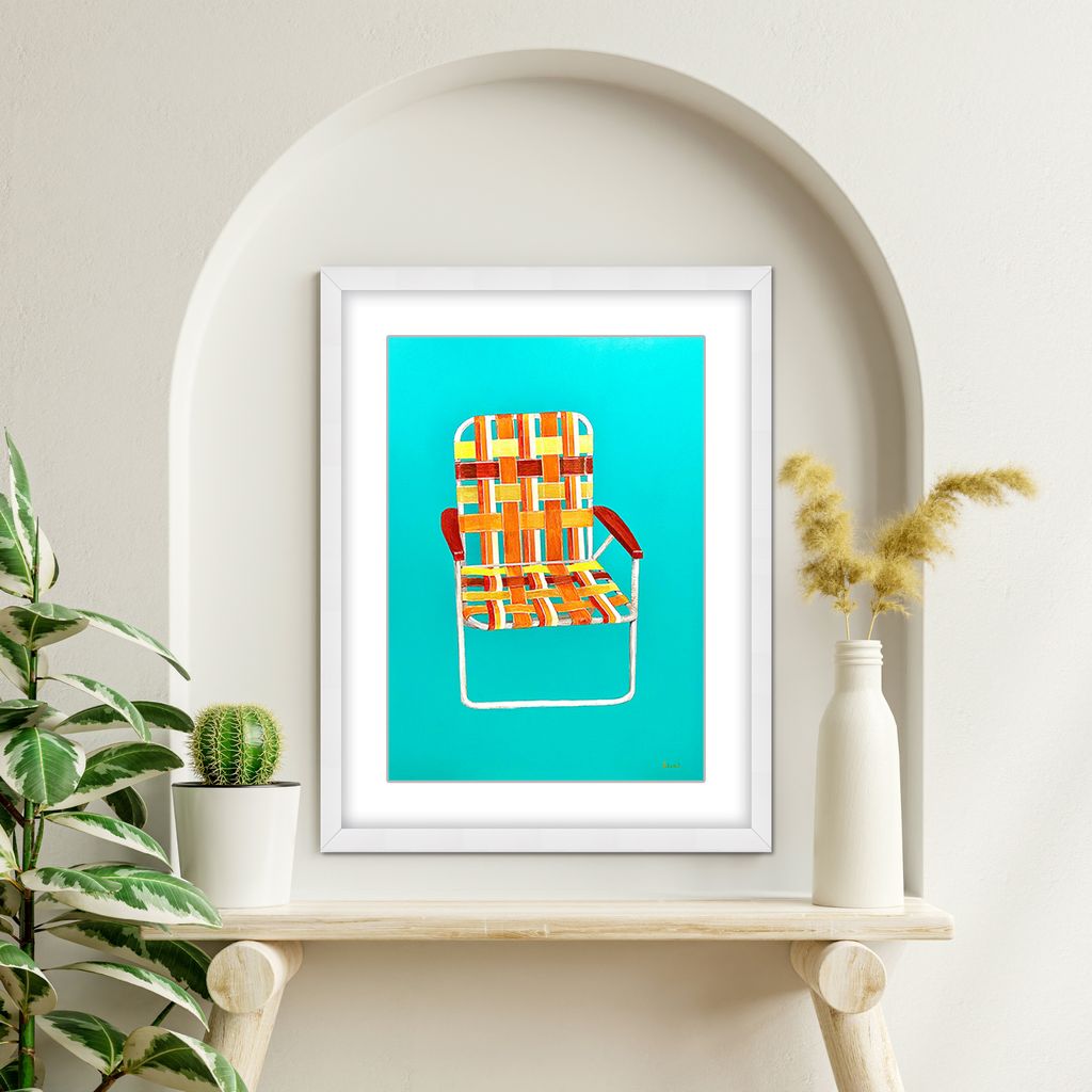 "Summer Seat" Framed Matted Print Wall Art