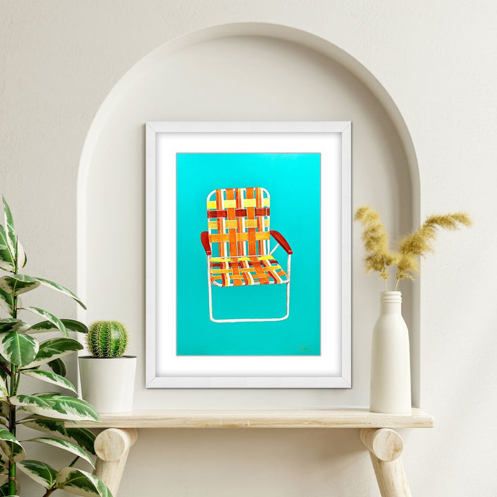 "Summer Seat" Framed Matted Print Wall Art