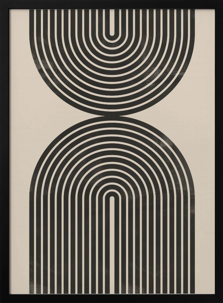 "Black Arch Line Art" Wall Art