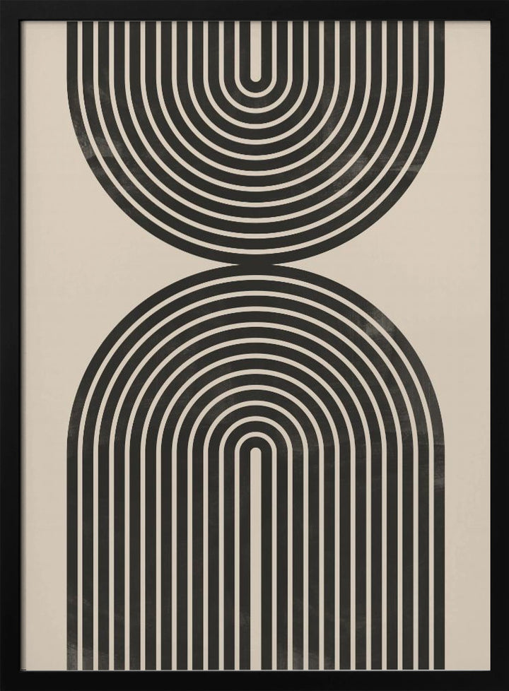 "Black Arch Line Art" Wall Art