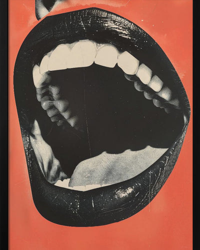 "The Mouth" Framed Print Wall Art