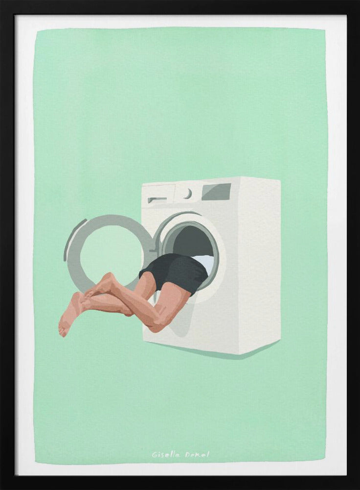 Open box Laundry Quest Framed Print Wall Art wall art