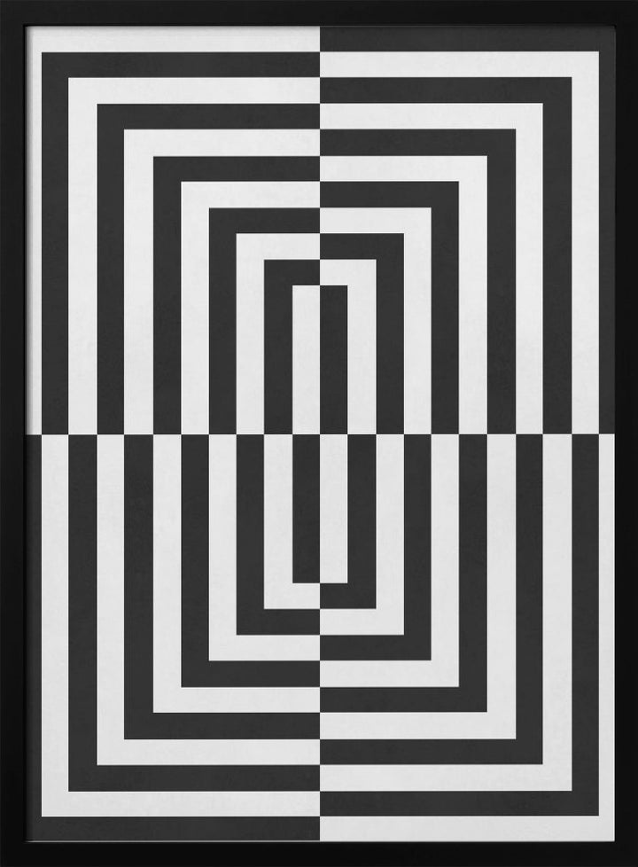 "Black and white lines" Wall Art