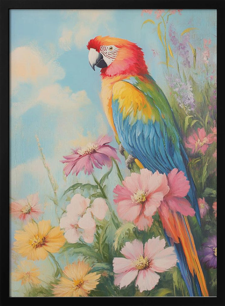"Colorful Parrot" Wall Art