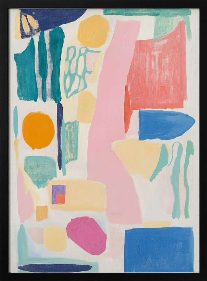 "Abstract Colorful Geometry" Wall Art