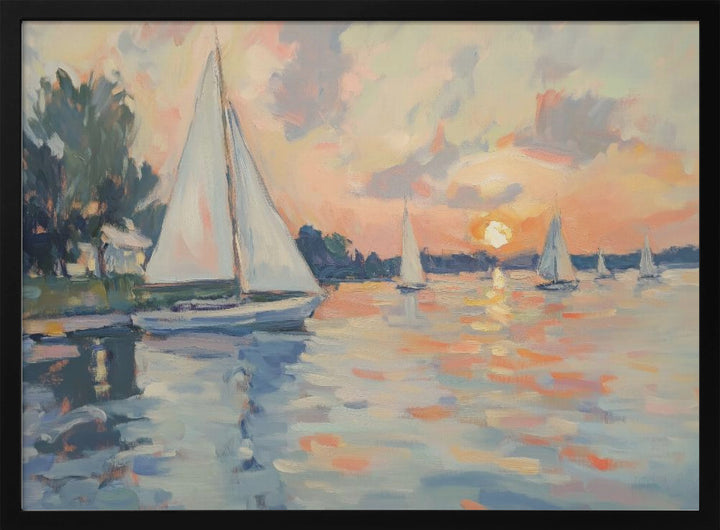 "Sea Sailboats" Wall Art