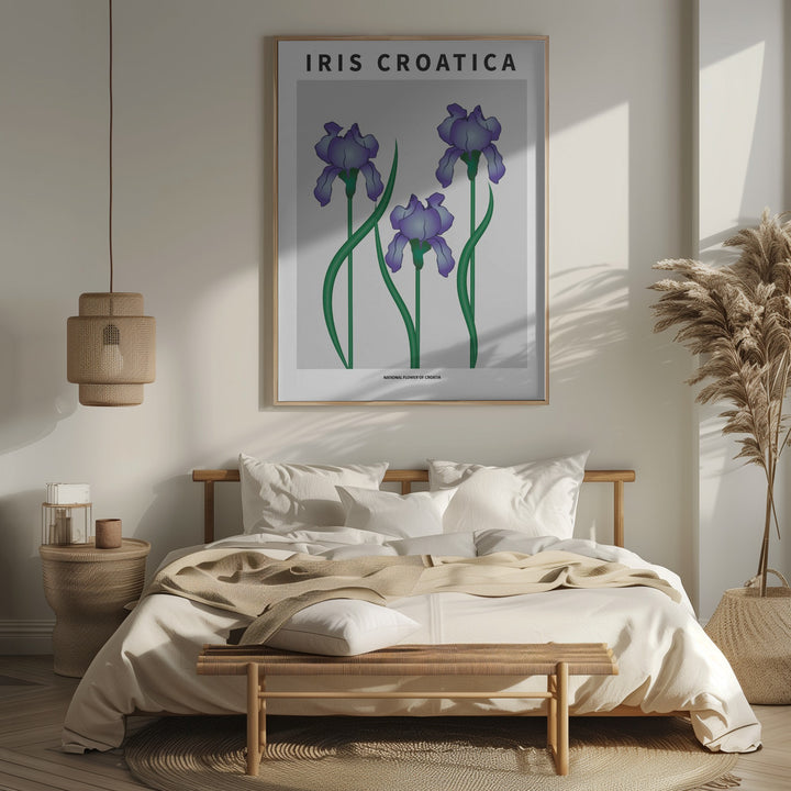 "Iris Croatica" Framed Textured Wall Art