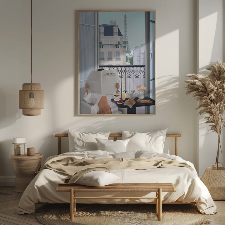 "Paris Balcony" Framed Textured Wall Art