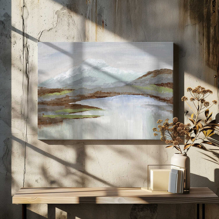 "Serene Mountain Lake" by Nikita Jariwala — Landscape Wall Art