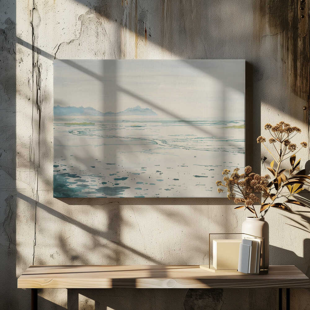 Misty Coastal Landscape