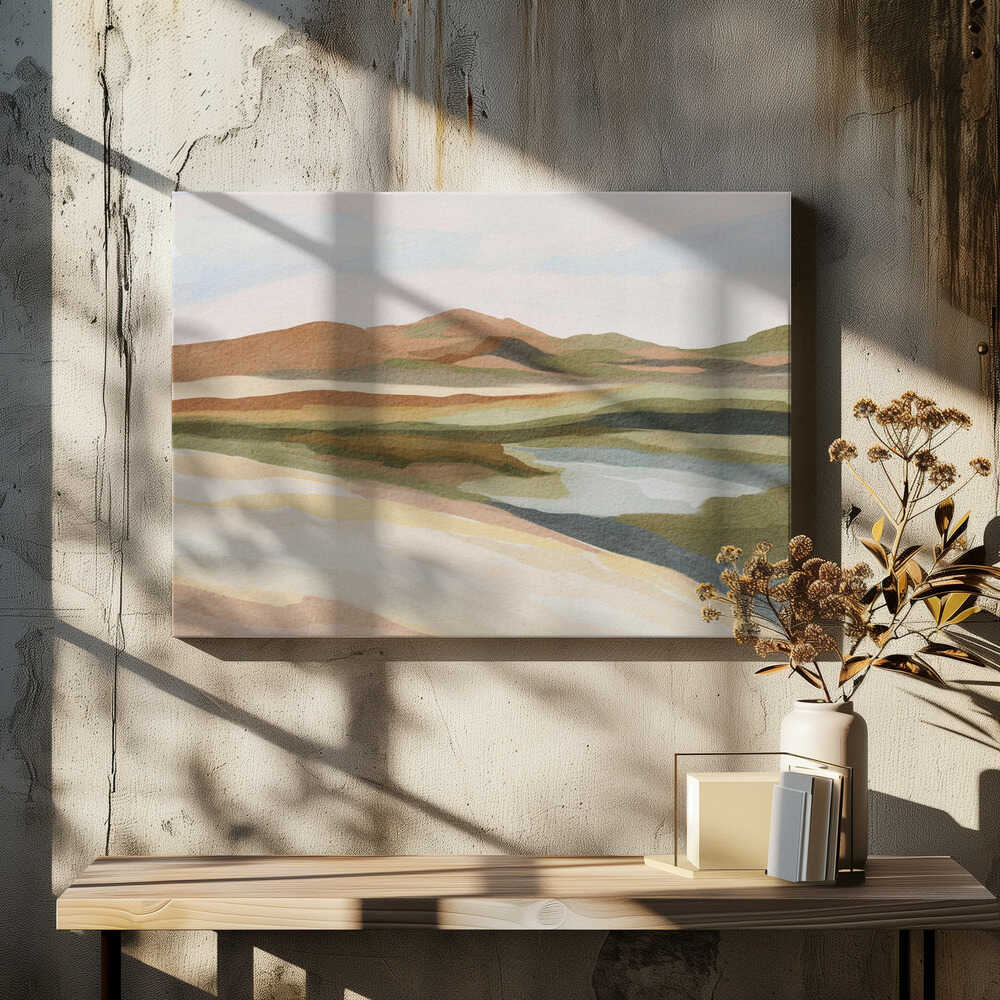 "Calm Watercolor Landscape" by Nikita Jariwala — Landscape Wall Art