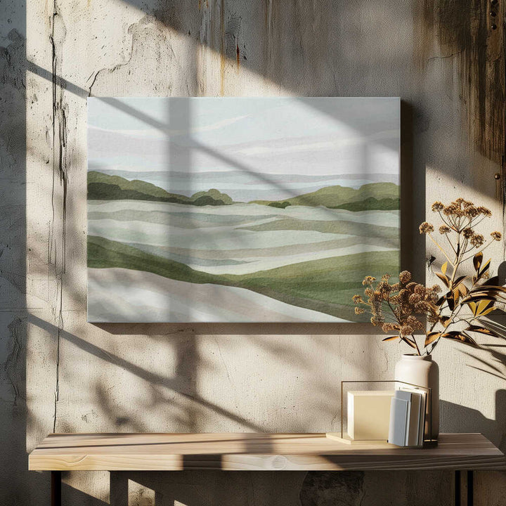 "Rolling Pastel Landscape" by Nikita Jariwala — Landscape Wall Art