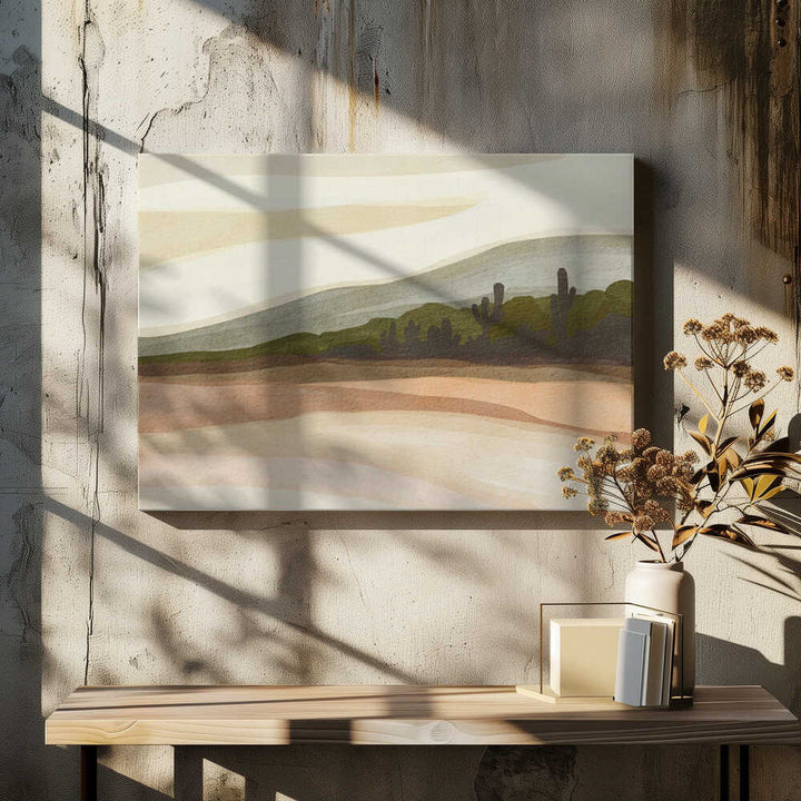"Saguaro Desert Hills" by Nikita Jariwala — Landscape Wall Art