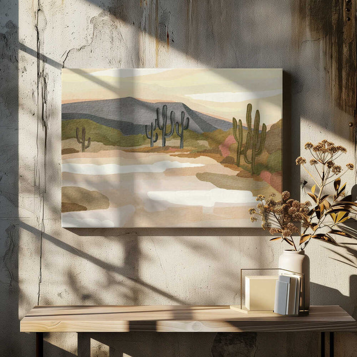 "Saguaro Desert Serenity" by Nikita Jariwala — Landscape Wall Art