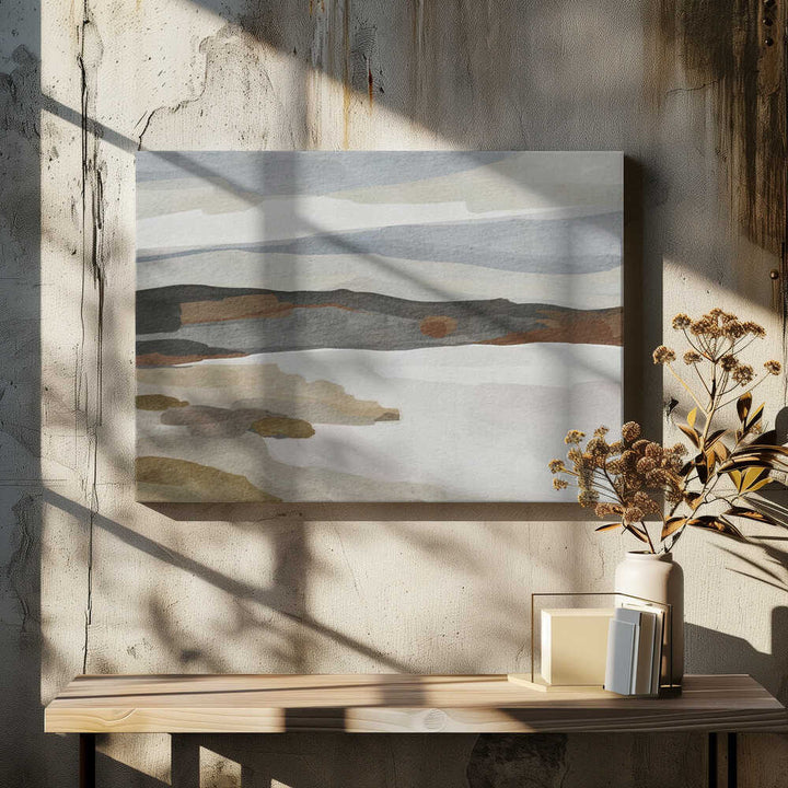 "Soft Abstract Coast" by Nikita Jariwala — Coastal Wall Art