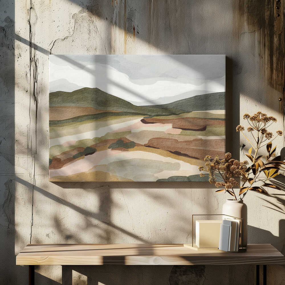 "Muted Mountain Landscape" by Nikita Jariwala — Landscape Wall Art