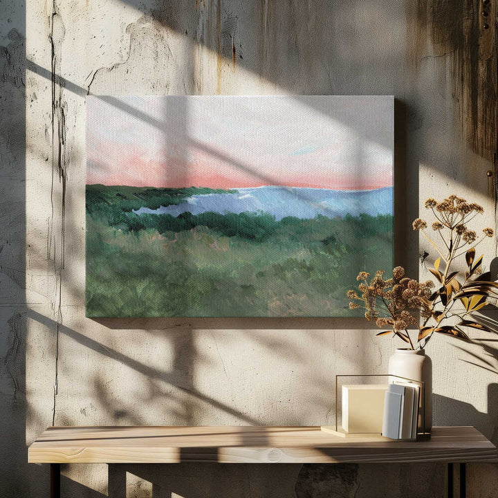 "Pink Sky Coastal View" by Nikita Jariwala — Coastal Wall Art