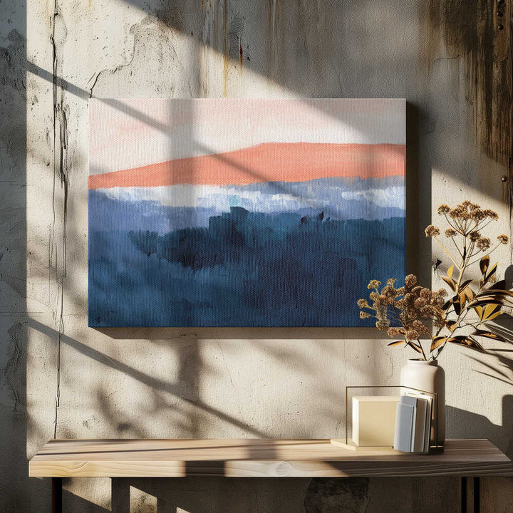 "Misty Blue Mountains" by Nikita Jariwala — Landscape Wall Art