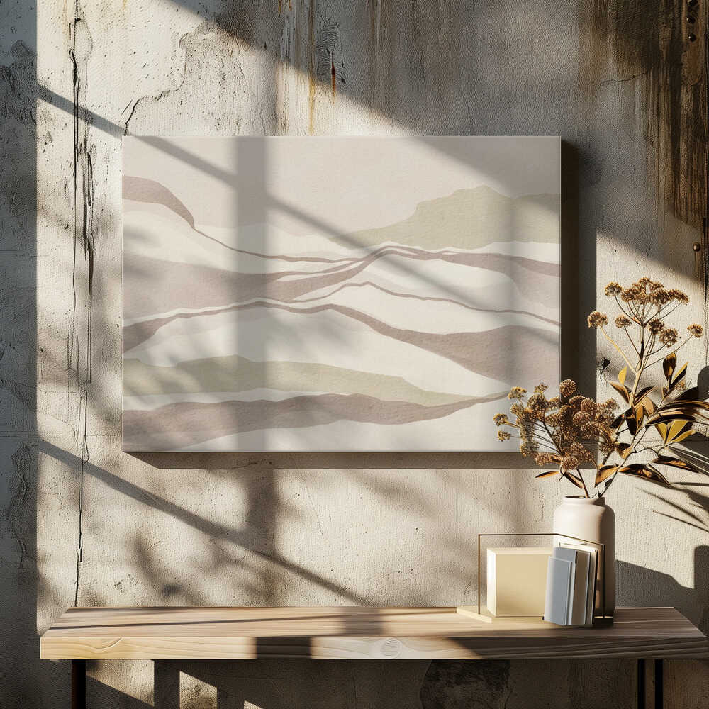 "Serene Desert Dunes" by Nikita Jariwala — Abstract Wall Art