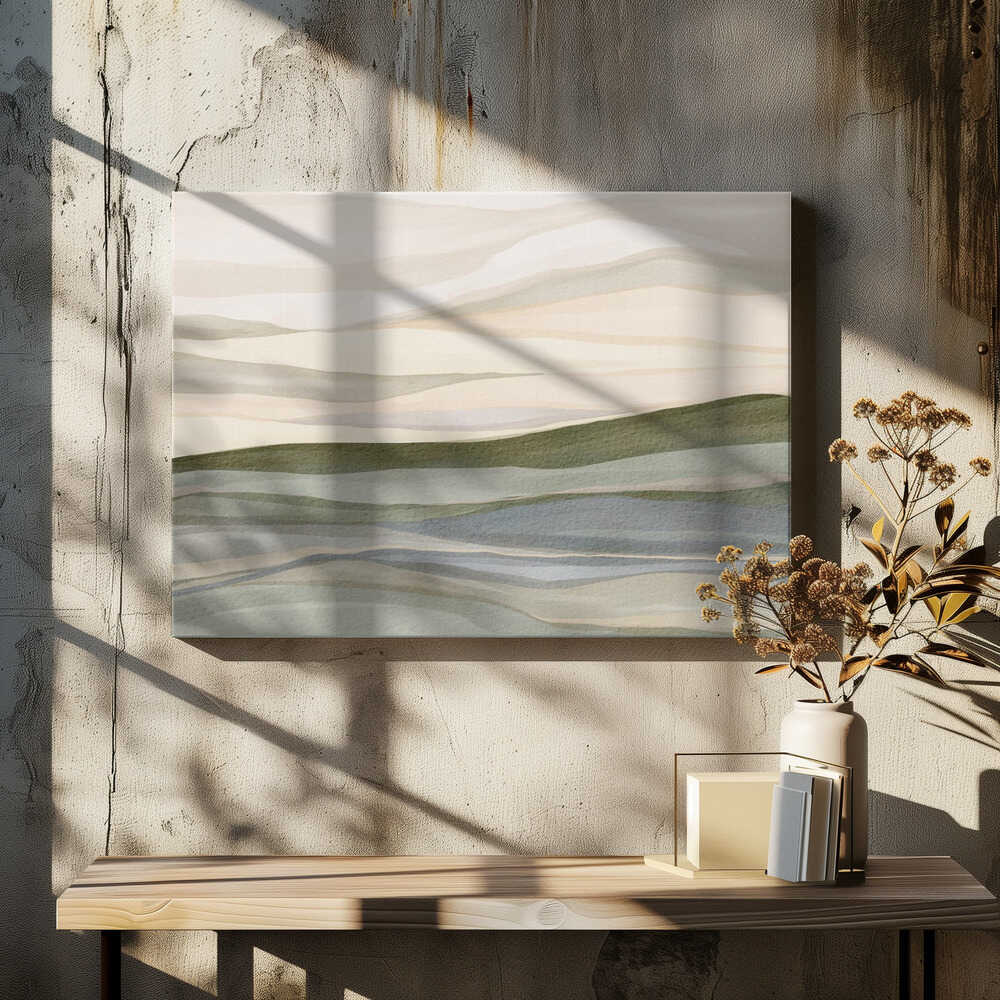 "Serene Rolling Hills" by Nikita Jariwala — Landscape Wall Art