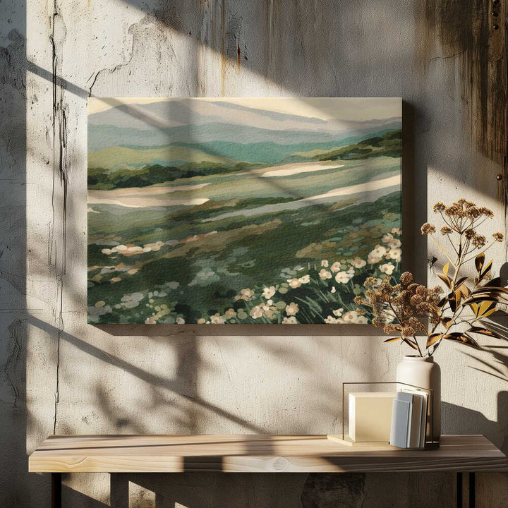 "Wildflower Mountain Landscape" by Nikita Jariwala — Landscape Wall Art