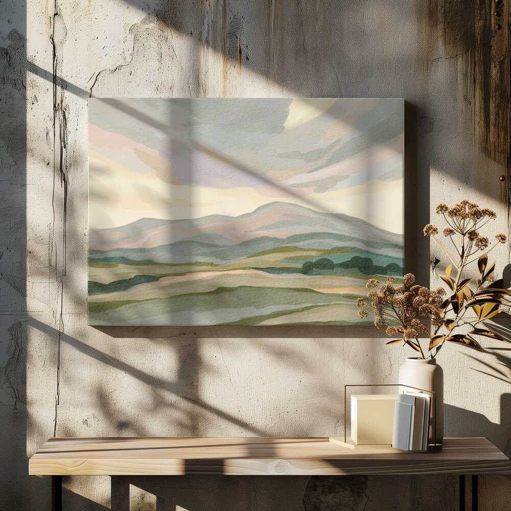 "Muted Mountain Landscape No. 3" by Nikita Jariwala — Landscape Wall Art