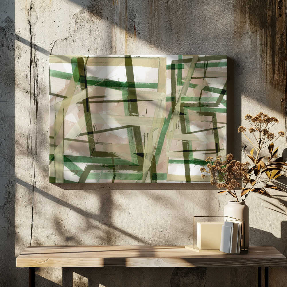 Layered Geometric Brushstrokes