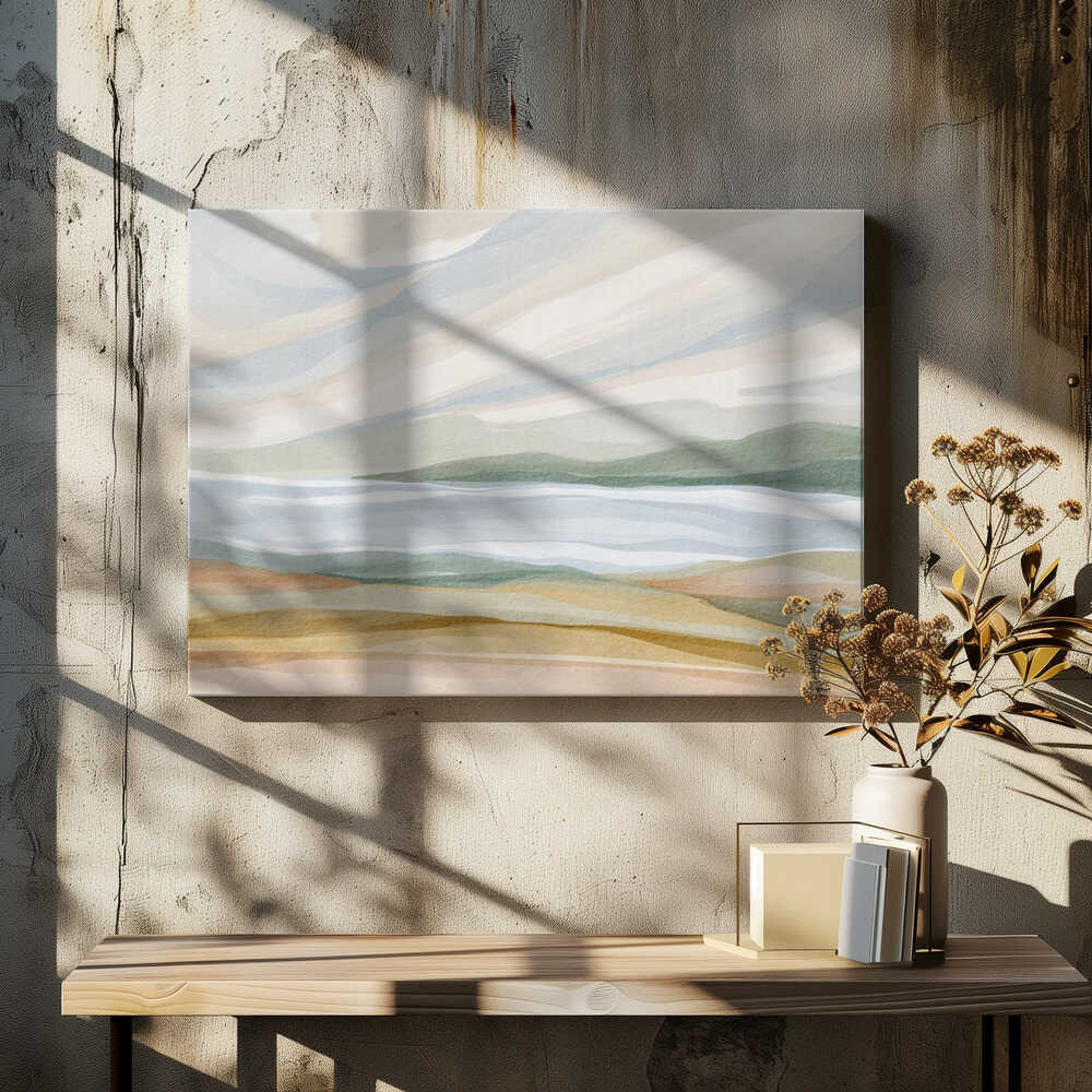 "Calm Watercolor Landscape No. 2" by Nikita Jariwala — Landscape Wall Art