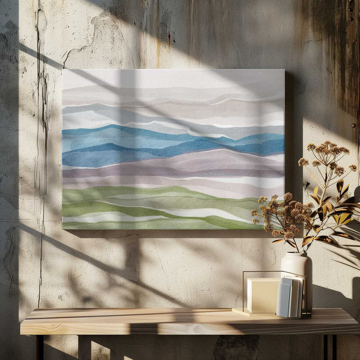 "Abstract Watercolor Mountains" by Nikita Jariwala — Landscape Wall Art