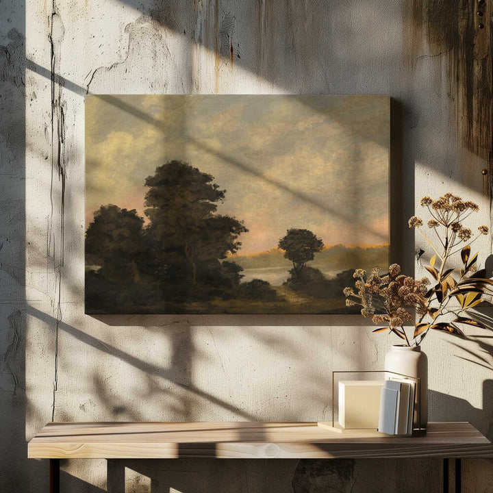 "Tranquil Sunset Landscape" by Dan Hobday — Landscape Wall Art