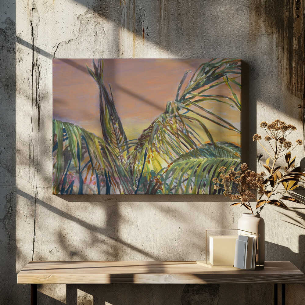 Tropical Sunset Palms