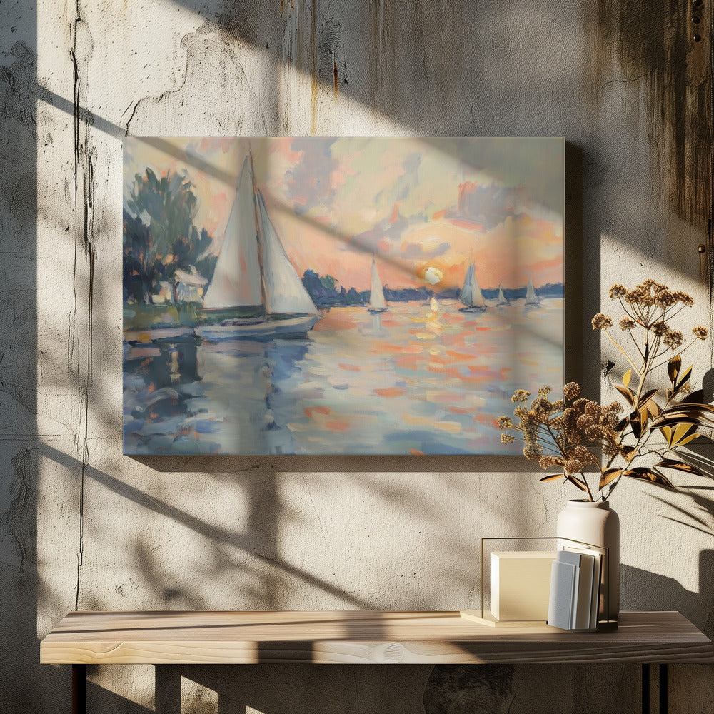 "Sea Sailboats" Wall Art