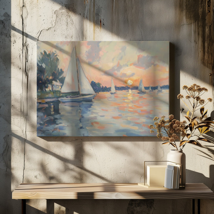 "Sea Sailboats" Wall Art