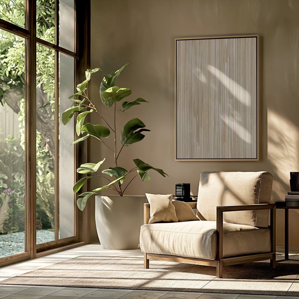 "Lines and Textures #4" Framed Canvas Wall Art by Alma Studio
