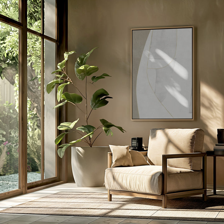 "Ancestry #8" Framed Canvas Wall Art by Alma Studio