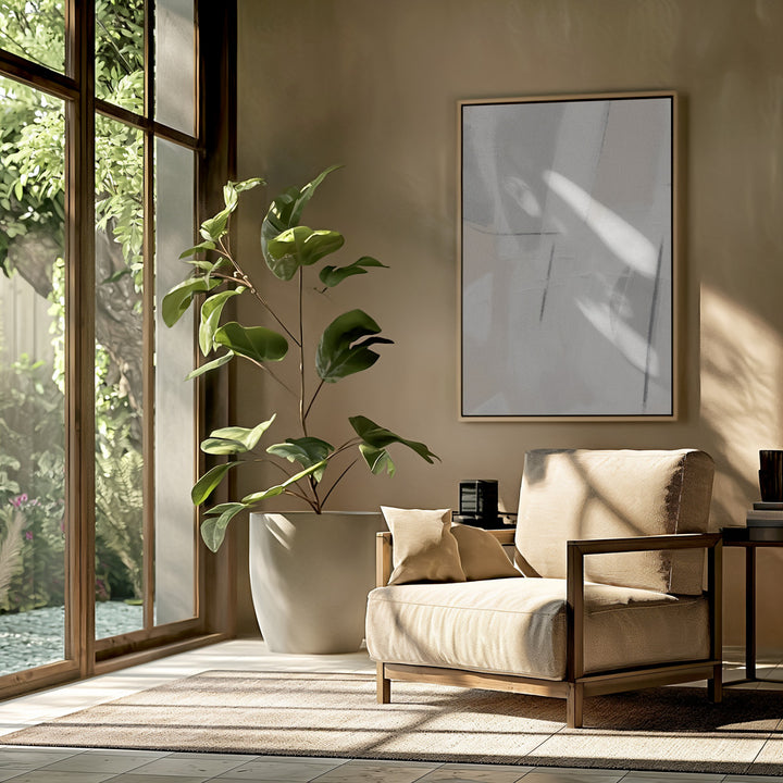 "Gestual #6" Framed Canvas Wall Art by Alma Studio