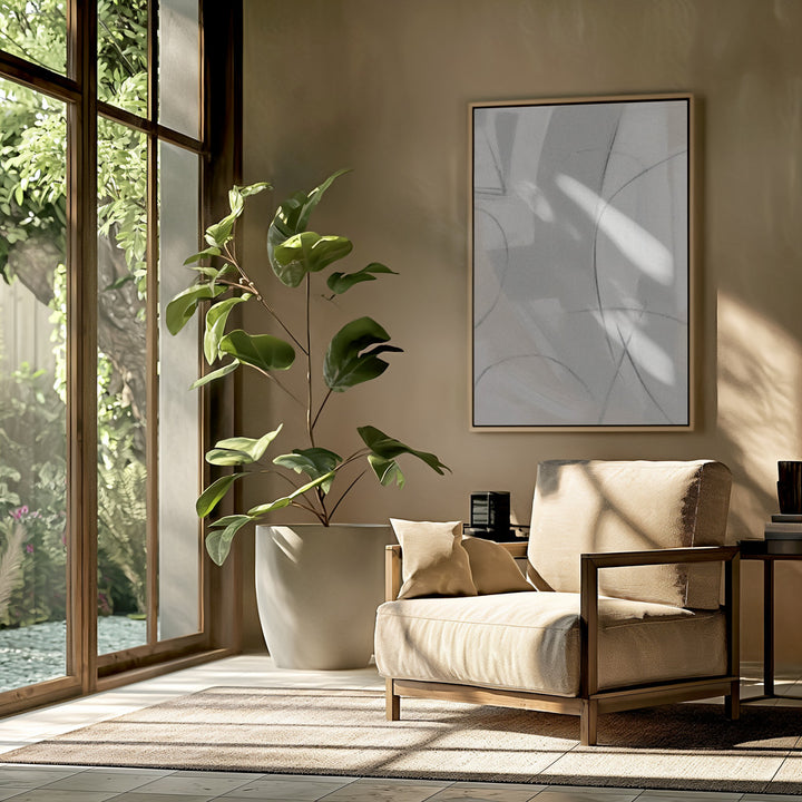 "Gestual #7" Framed Canvas Wall Art by Alma Studio