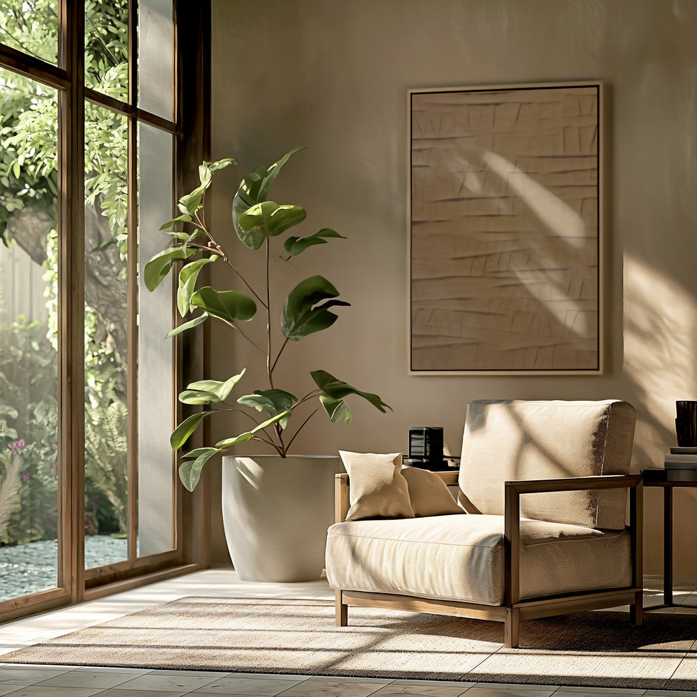 "Adobe II " Framed Canvas Wall Art by Alma Studio