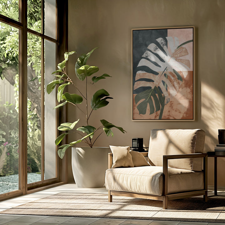 "Into the jungle" Framed Textured Wall Art