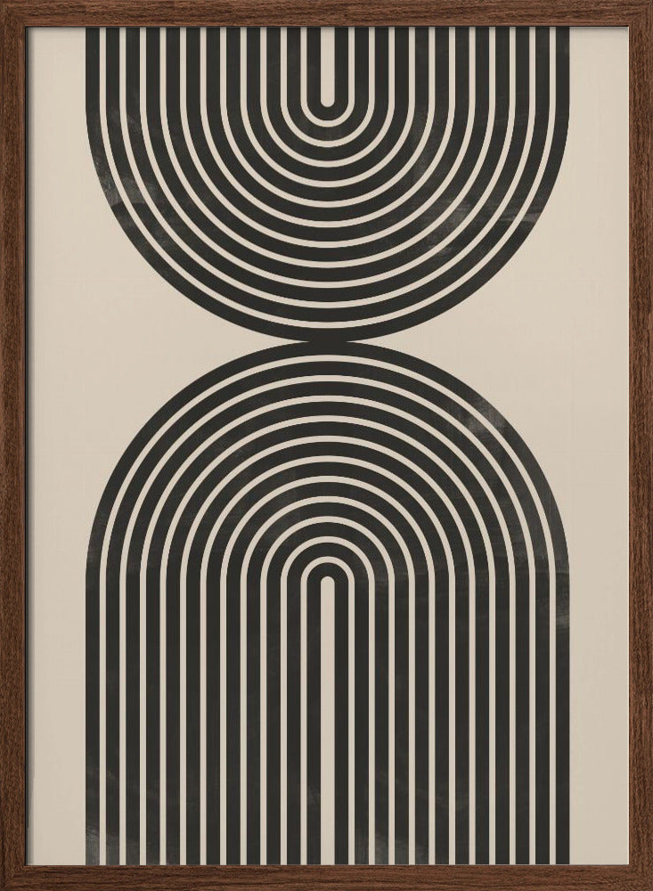 "Black Arch Line Art" Wall Art