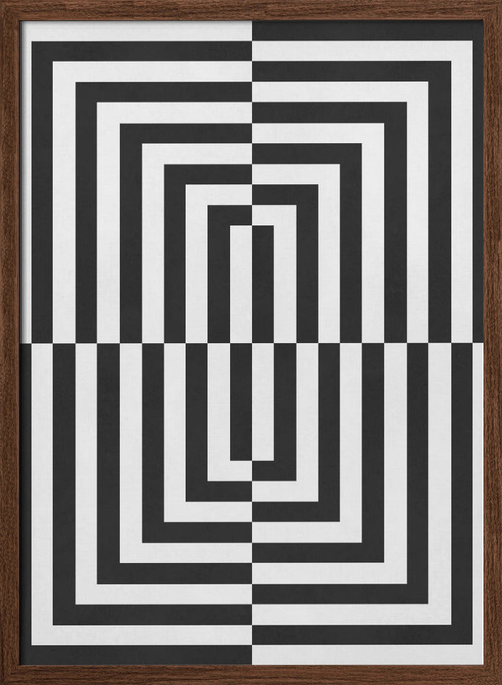 "Black and white lines" Wall Art