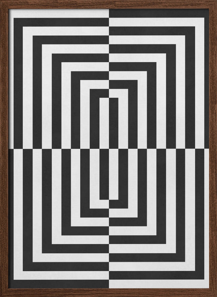 "Black and white lines" Wall Art