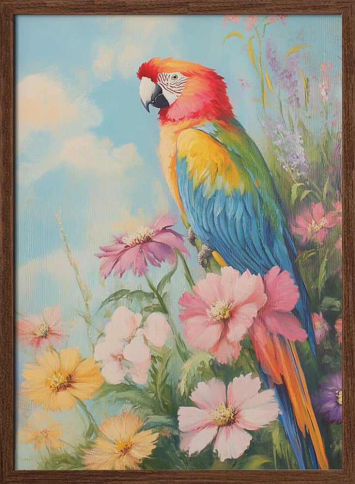 "Colorful Parrot" Wall Art