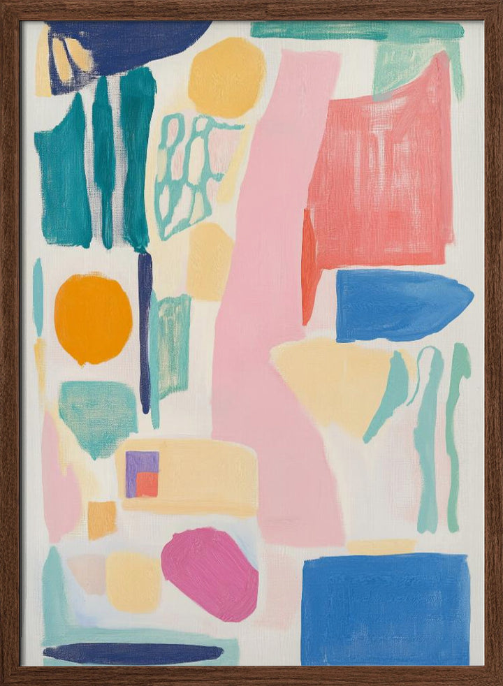 "Abstract Colorful Geometry" Wall Art